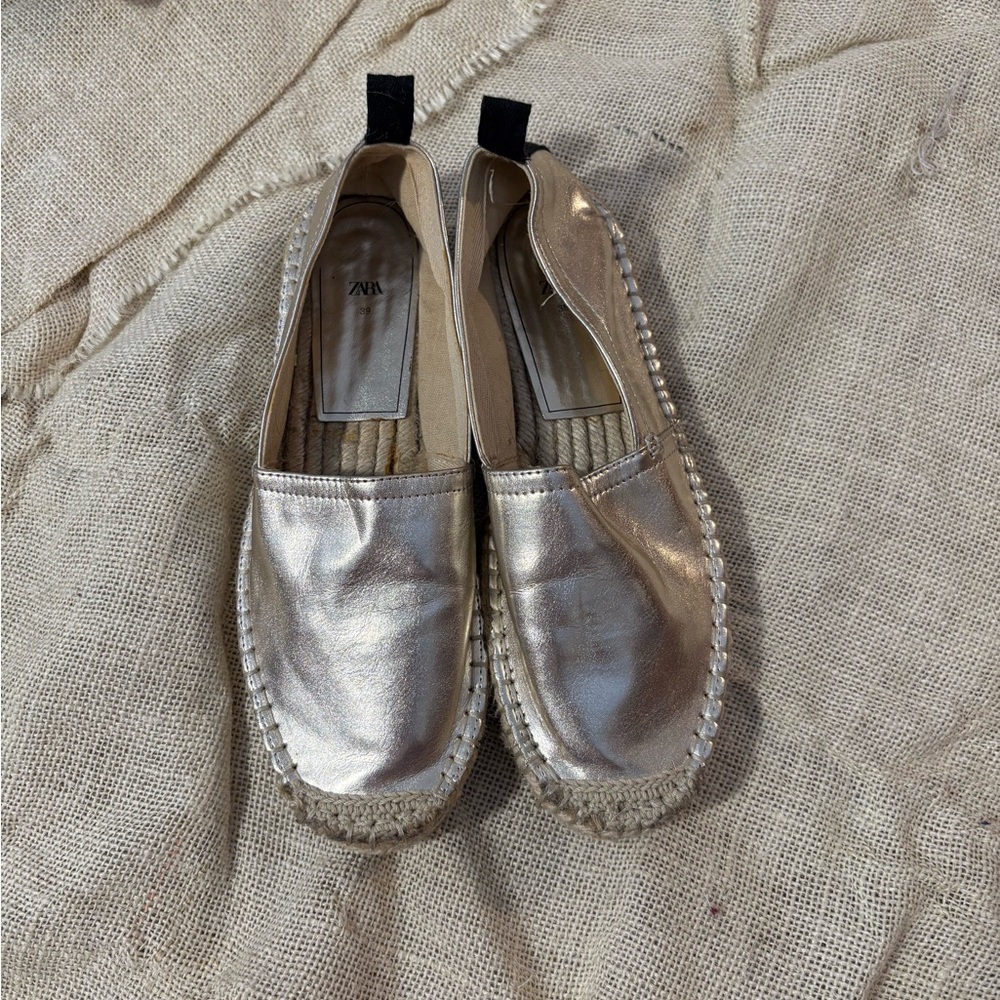 Zara Women's Gold/Silver Espadrilles